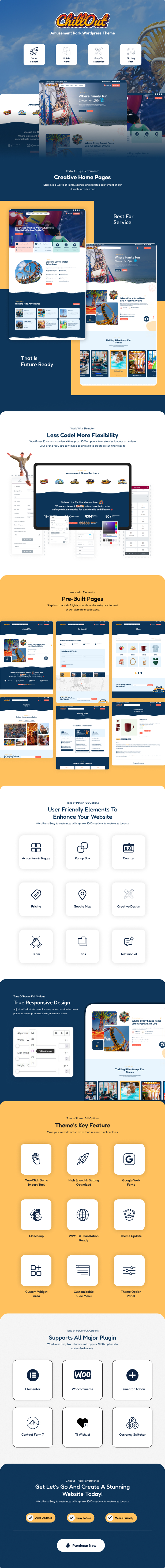 Chillout – Vergnügungspark-WordPress-Theme – 1