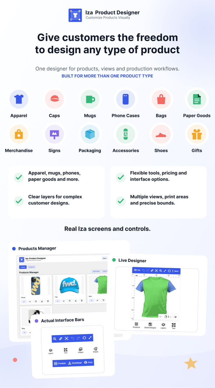 Iza Product Designer WordPress & WooCommerce Plugin – 1