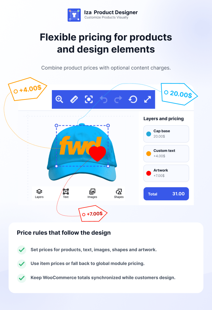 Iza Product Designer WordPress & WooCommerce Plugin – 3