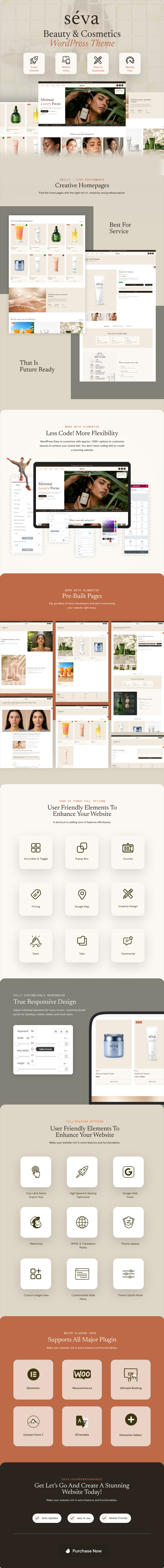 Seva – WordPress-Theme für Schönheit und Kosmetik – 1