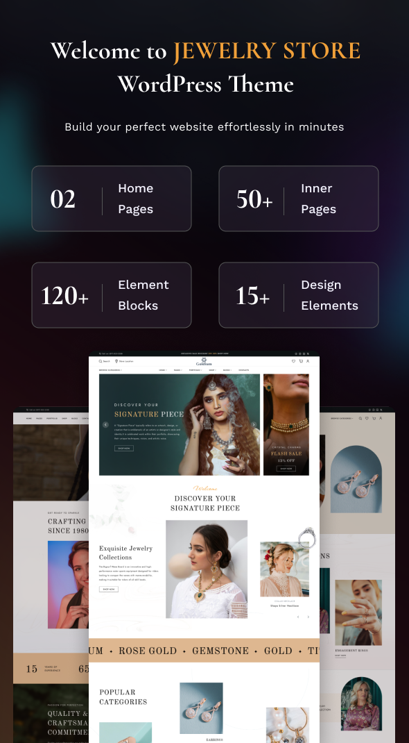 Goldium – Juweliergeschäft Woocommerce Theme – 8