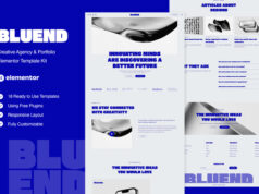 Bluend – Elementor-Vorlagen-Kit für Kreativagenturen und Portfolios