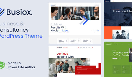 Busiox – WordPress-Layout für Unternehmensberatung