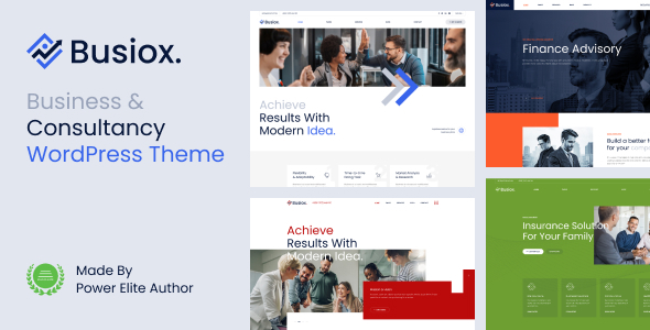Busiox – WordPress-Layout für Unternehmensberatung