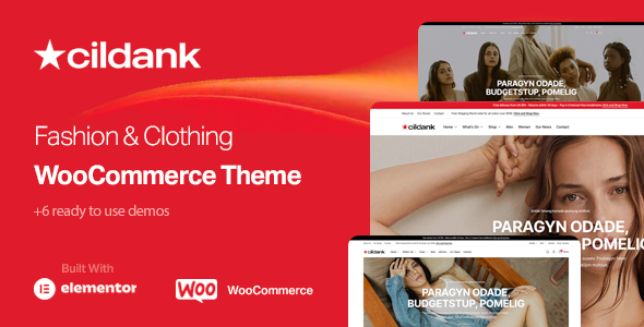 Cildank – WooCommerce-Vorlage für Mode- und Bekleidungsgeschäfte