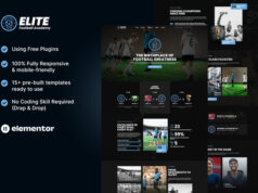 Elite – Football Academy Elementor-Vorlagenkit