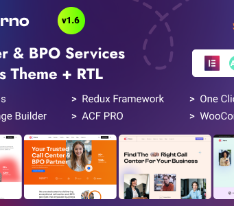 Farno – Callcenter- und BPO-Dienste Elementor WordPress Vorlage
