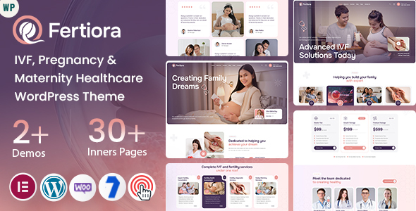 Fertiora – WordPress-Layout für IVF, Schwangerschaft und Mutterschaftsgesundheit