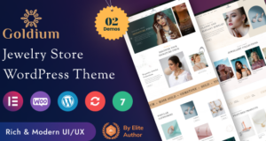 Goldium – Woocommerce-Layout für Juweliergeschäfte