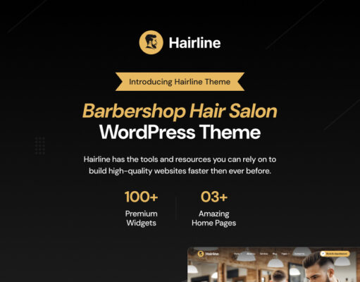 Hairline – WordPress-Layout für Friseursalon und Friseursalon
