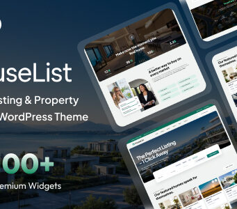 HouseList – WordPress-Template für Immobilieneinträge und Immobilienmarktplatz