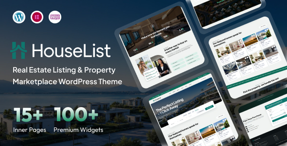 HouseList – WordPress-Template für Immobilieneinträge und Immobilienmarktplatz