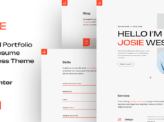 Josie – Lebenslauf-WordPress-Template