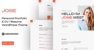 Josie – Lebenslauf-WordPress-Template