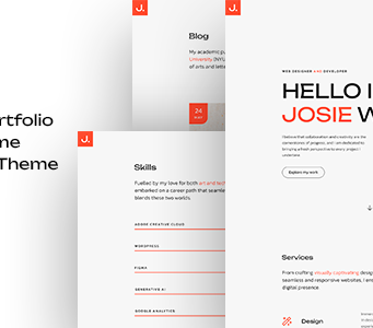 Josie – Lebenslauf-WordPress-Template