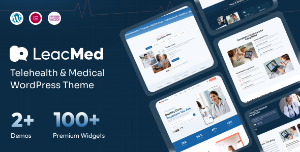 Leacmed – WordPress-Layout für Telegesundheit und Medizin
