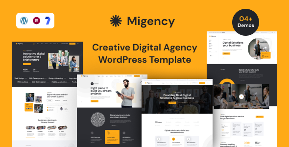 Migency – WordPress-Layout für kreative Digitalagenturen