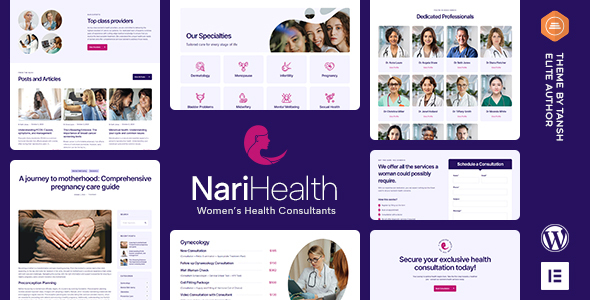 NariHealth WordPress-Vorlage für Frauengesundheitsberater