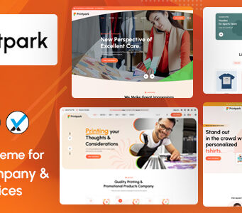 PrintPark – WordPress-Vorlage für Druckerei und Designdienstleistungen