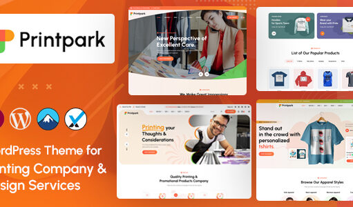 PrintPark – WordPress-Vorlage für Druckerei und Designdienstleistungen