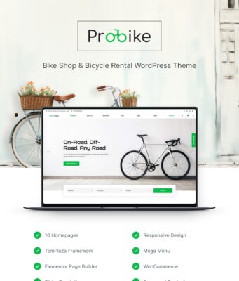 ProBike – WordPress-Template für Fahrradladen und Fahrradverleih