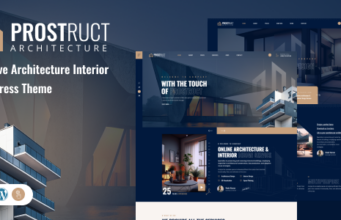 Prostruct – WordPress-Vorlage für Architektur und Innenarchitektur + RTL