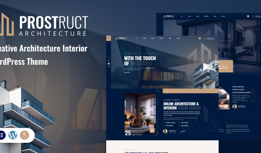 Prostruct – WordPress-Vorlage für Architektur und Innenarchitektur + RTL