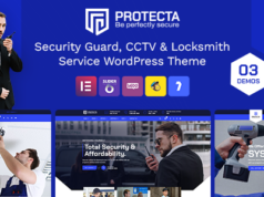 Protecta – WordPress-Template für Sicherheit und Videoüberwachung