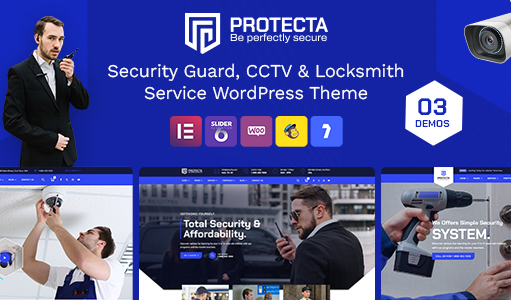 Protecta – WordPress-Template für Sicherheit und Videoüberwachung