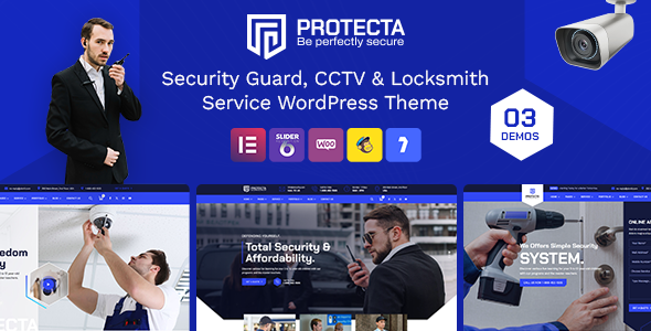 Protecta – WordPress-Template für Sicherheit und Videoüberwachung