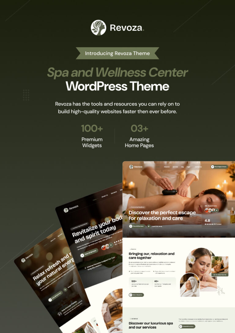 Revoza – Spa-WordPress-Template