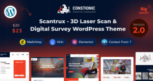 Scantrux – WordPress-Layout für 3D-Laserscan und digitale Vermessung