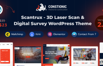Scantrux – WordPress-Layout für 3D-Laserscan und digitale Vermessung