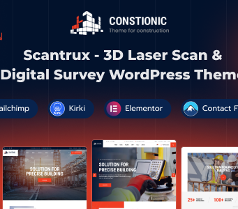 Scantrux – WordPress-Layout für 3D-Laserscan und digitale Vermessung