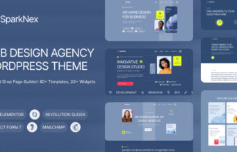 Sparknex – WordPress-Vorlage für kreative Webdesign-Agenturen