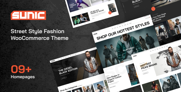 Sunic – Streetstyle-Mode-WooCommerce-Layout