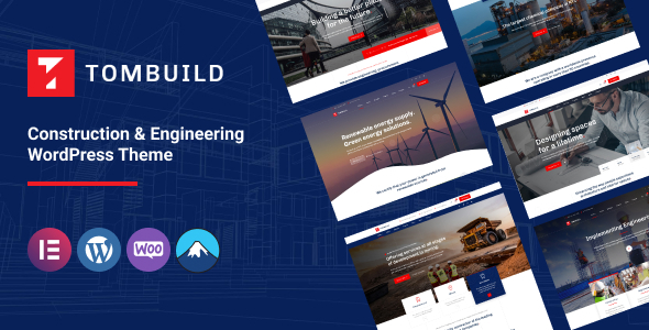 Tombuild – WordPress-Layout für Bau und Ingenieurwesen