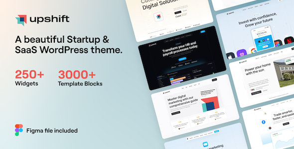 Upshift – Startup & SaaS WordPress Vorlage