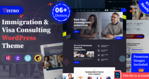 Vistro – WordPress-Template für Visa-Einwanderung