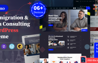 Vistro – WordPress-Template für Visa-Einwanderung