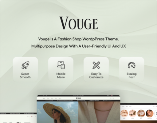 Vouge – WordPress-Vorlage für Modekleidung
