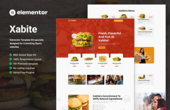 Xabite – Burger-Fast-Food-Elementor-Vorlagen-Kit