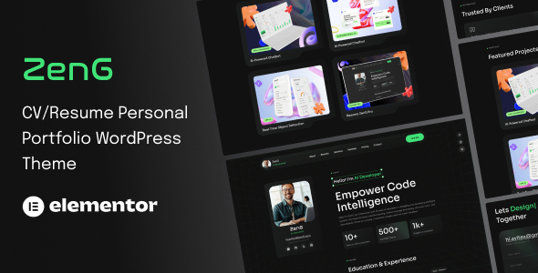 ZenG – Persönliches Portfolio-WordPress-Template