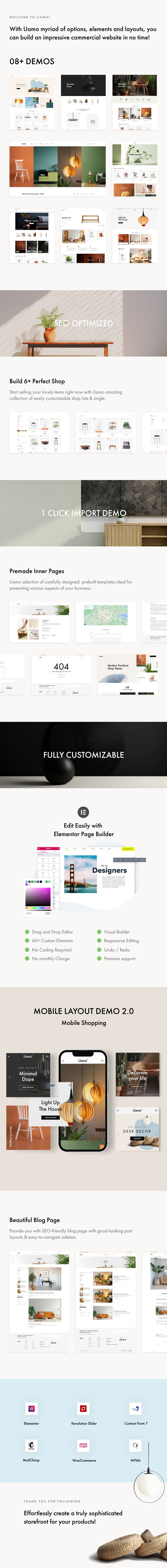 Uamo – Möbelhaus-WordPress-Theme mit KI – 1
