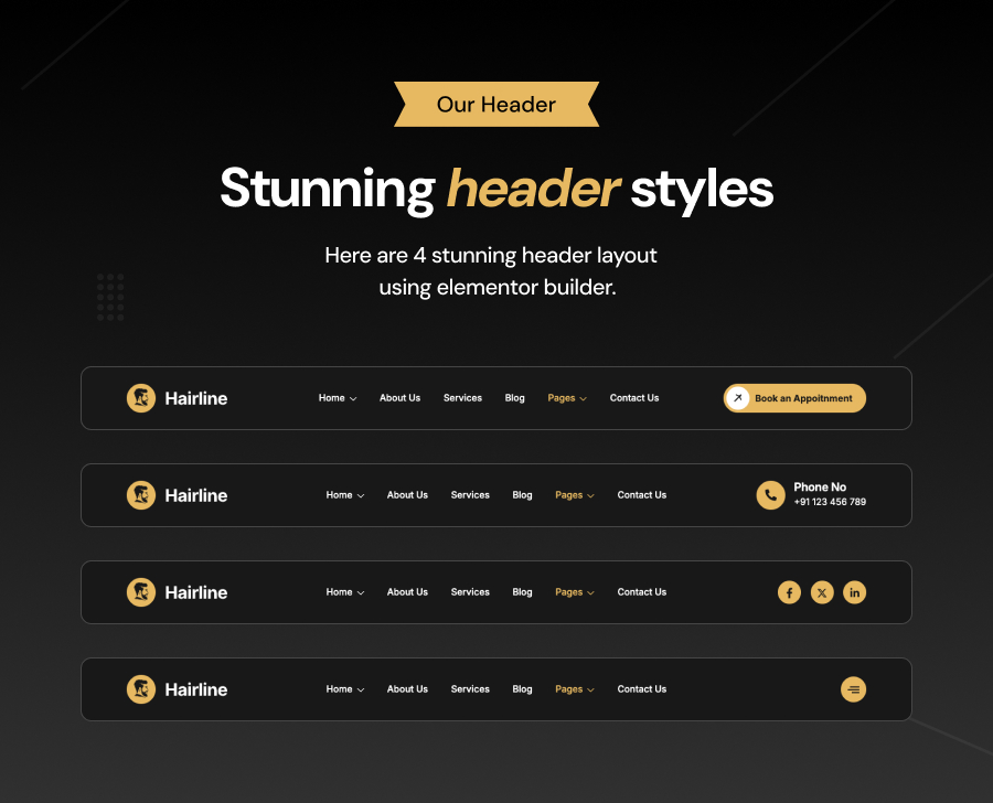 Hairline – Barbershop-Friseursalon und Friseur-WordPress-Theme – 7