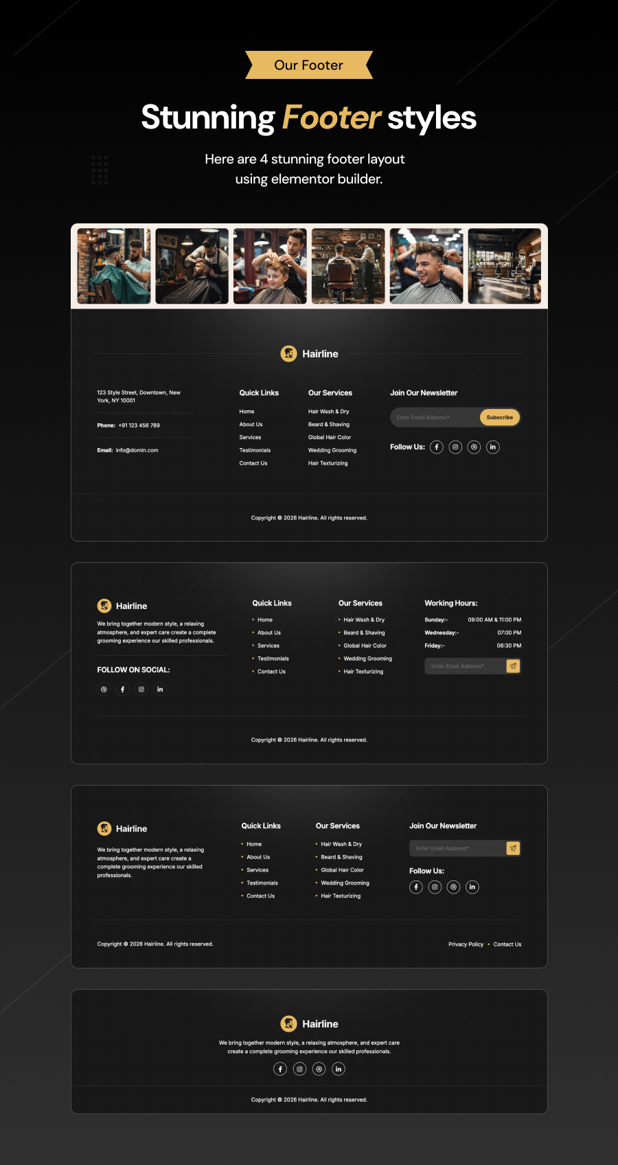Hairline – Barbershop-Friseursalon und Friseur-WordPress-Theme – 8