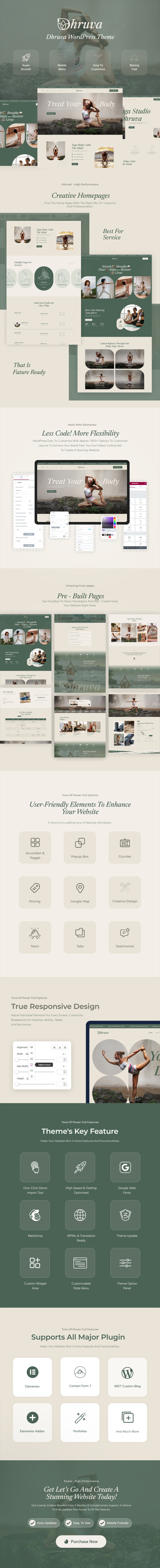 Dhruva – Yoga-Kurs-WordPress-Theme – 1