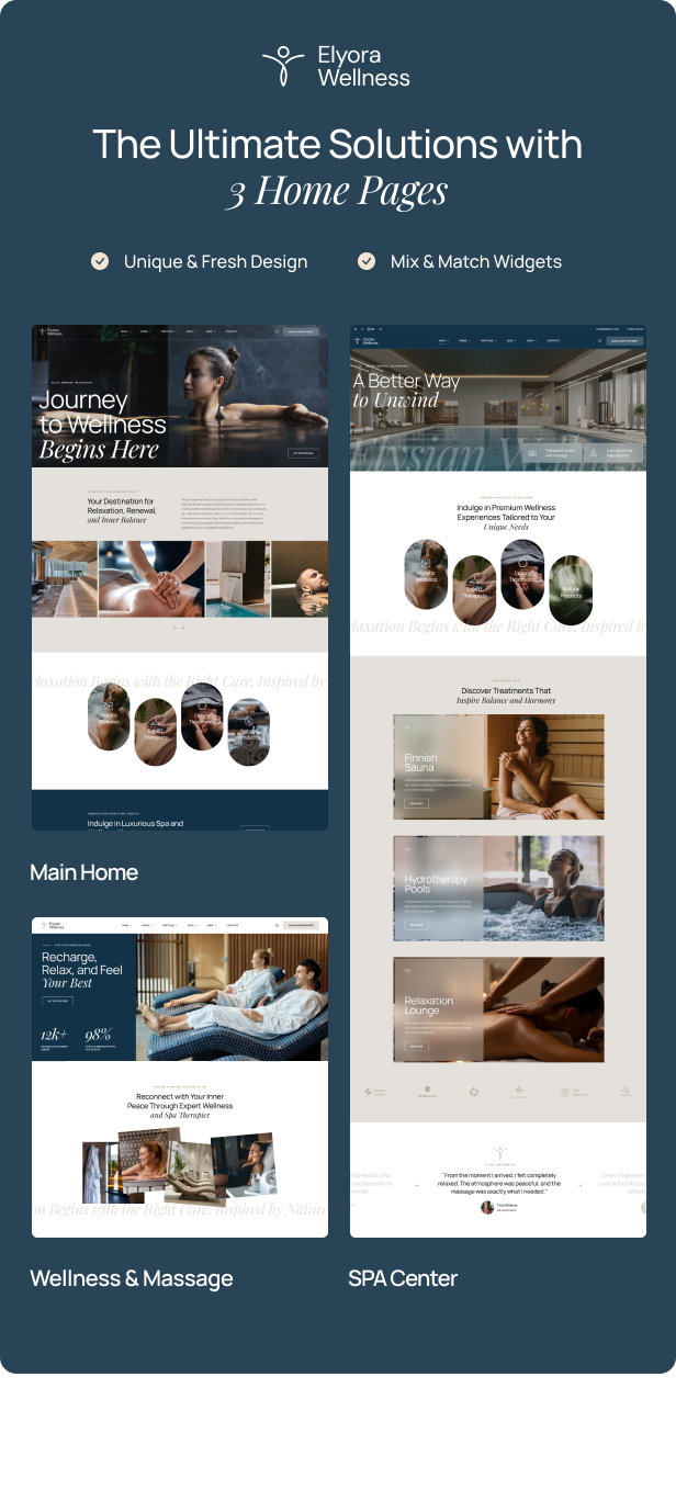 Elysian – WordPress-Theme für Spa- und Wellness-Zentren – 1