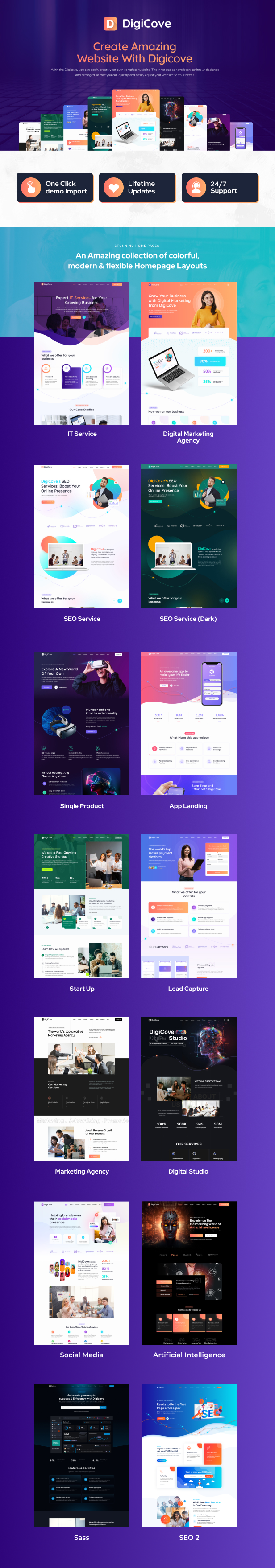 Digicove – WordPress-Theme für Agenturen für digitales Marketing – 5