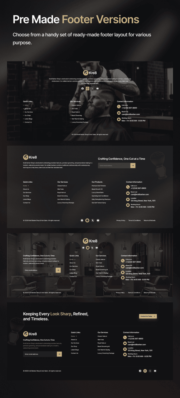 Kre8 | WordPress-Theme für Friseur- und Friseursalons – 12